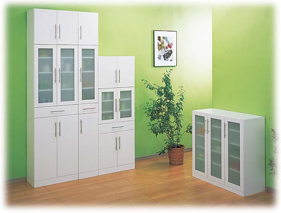家具通販 食器棚カトレアシリーズ 送料無料 食器棚60-120,食器棚90-90 
